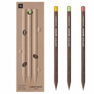 Estojo Lápis de Cor Nespresso Caran D'ache Swiss Wood com 3 Cores