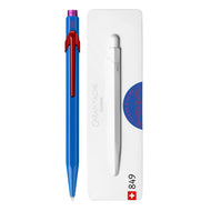 Caneta Esferográfica 849 Caran D'ache Claim Your Style com Estojo de Lata  - Azul Cobalto