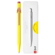 Caneta Esferográfica 849 Caran D'ache Claim Your Style com Estojo de Lata - Amarelo Canario