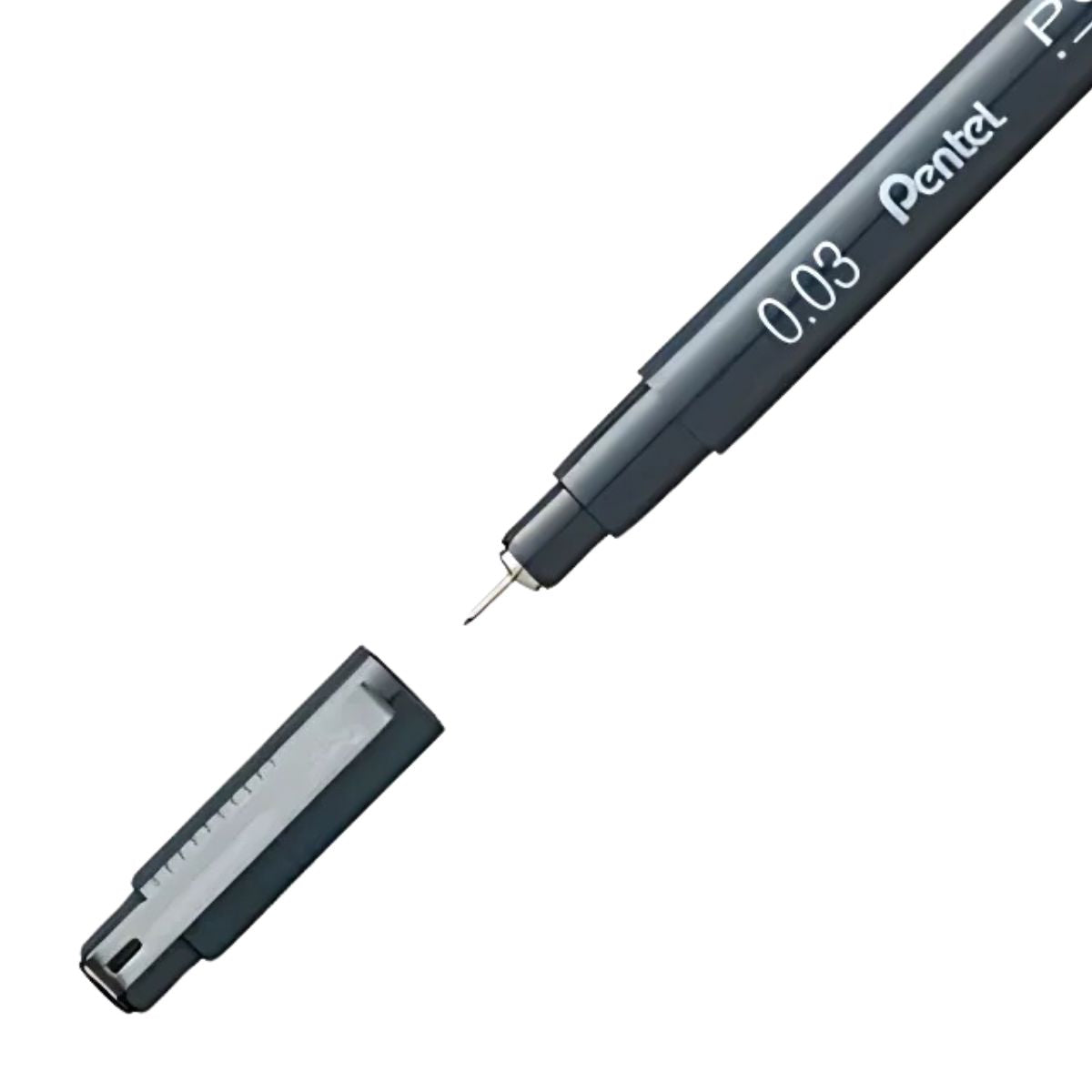 Caneta Nanquim Pointliner 0.03Mm Pentel Preta Unidade