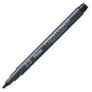 Caneta Nanquim Pointliner 2mm Preta - Pentel