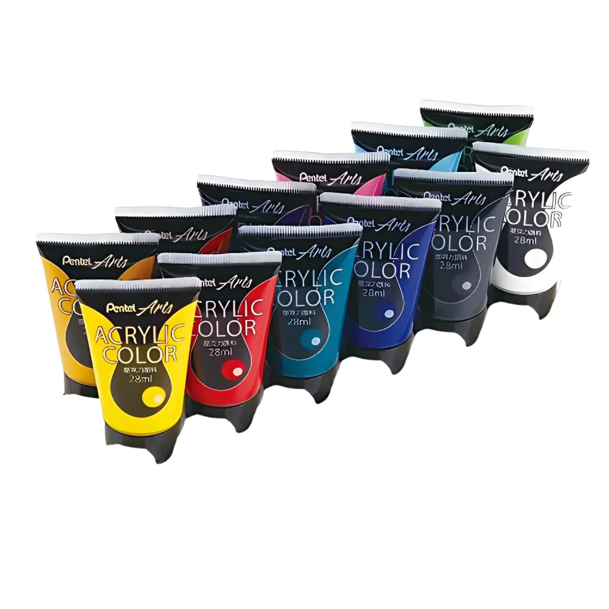 Kit Tinta Acrylic Color 28ml com 12 Cores