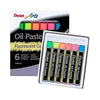 Giz Pastel Oleoso Phn 6 Cores Fluorescentes - Pentel