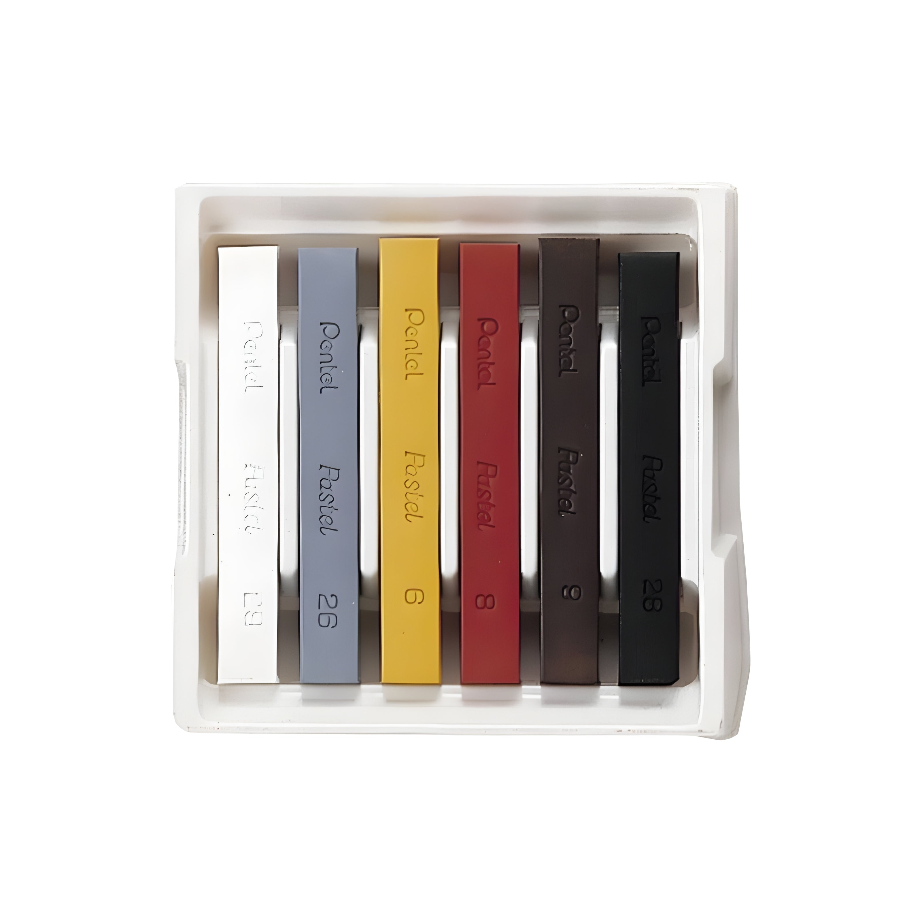 Estojo Giz Pastel Seco Pentel com 6 Cores Urbanas