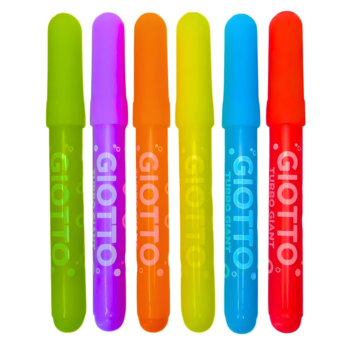 Estojo de Canetinha Giotto Turbo Giant 6 Cores Fluorescente F433000