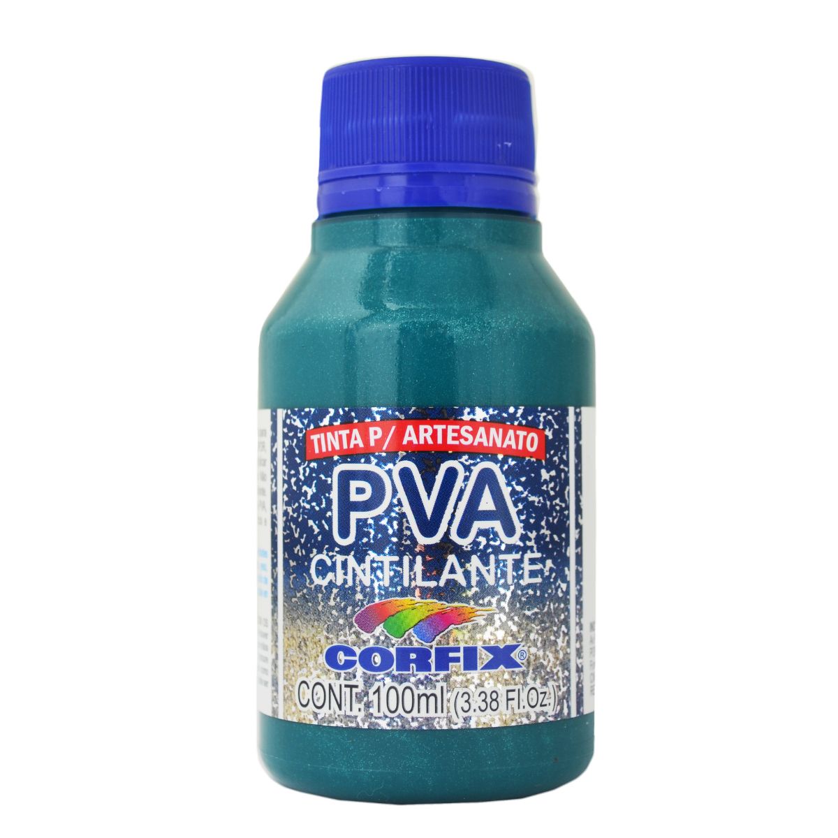Tinta PVA Para Artesanato Corfix Cintilante 100ml - 16121