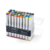 Estojo Marcador Copic Sketch Ponta Dupla com 36 Cores