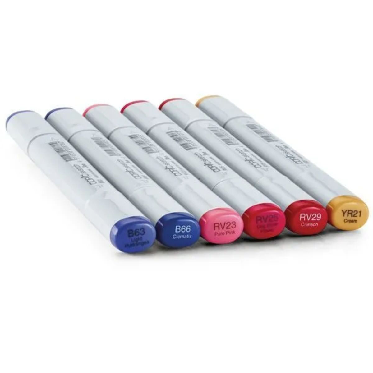 Estojo Marcador Copic Sketch Ponta Dupla com 6 Cores Floral Favorites 2