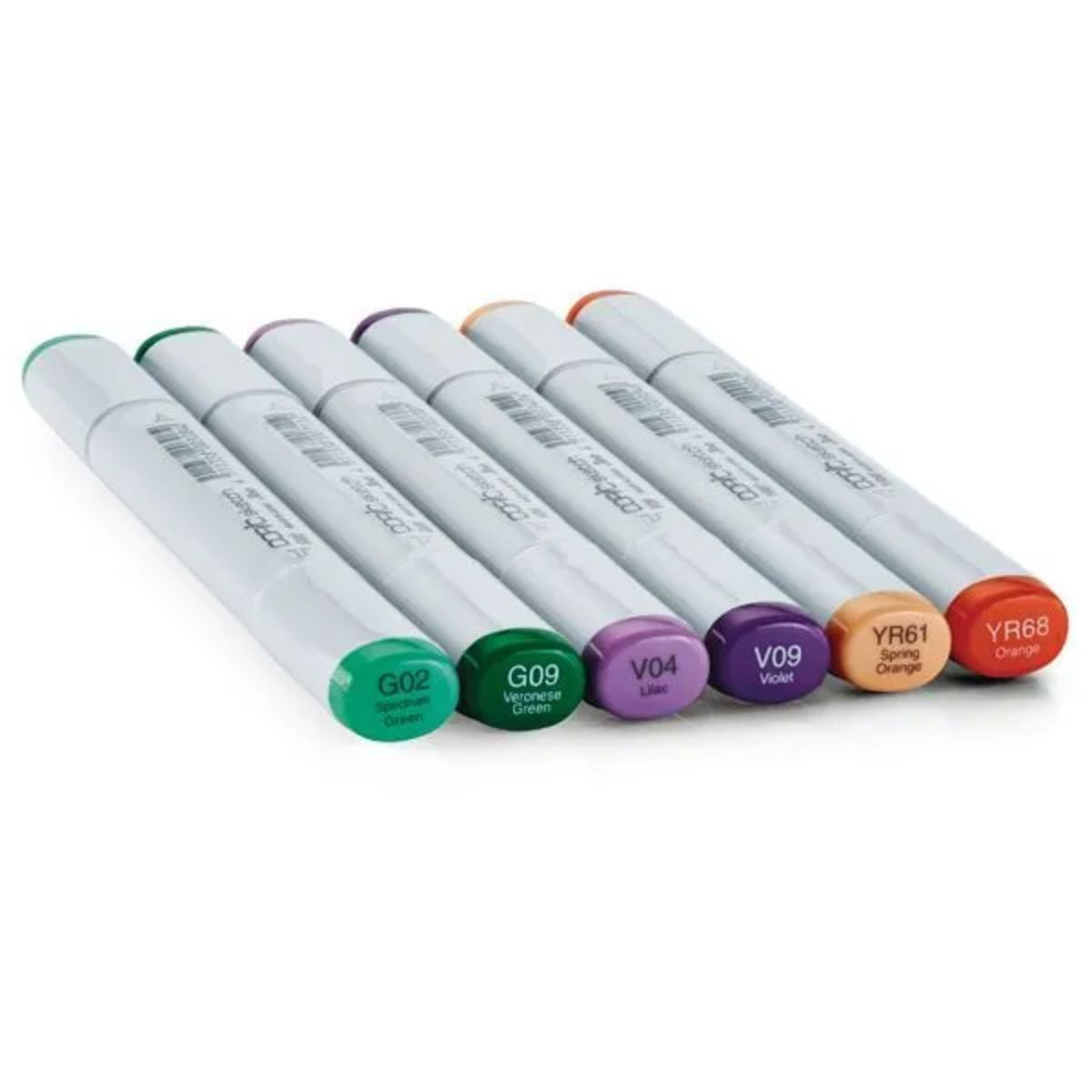 Estojo Marcador Copic Sketch Ponta Dupla com 6 Cores Tons Secundários