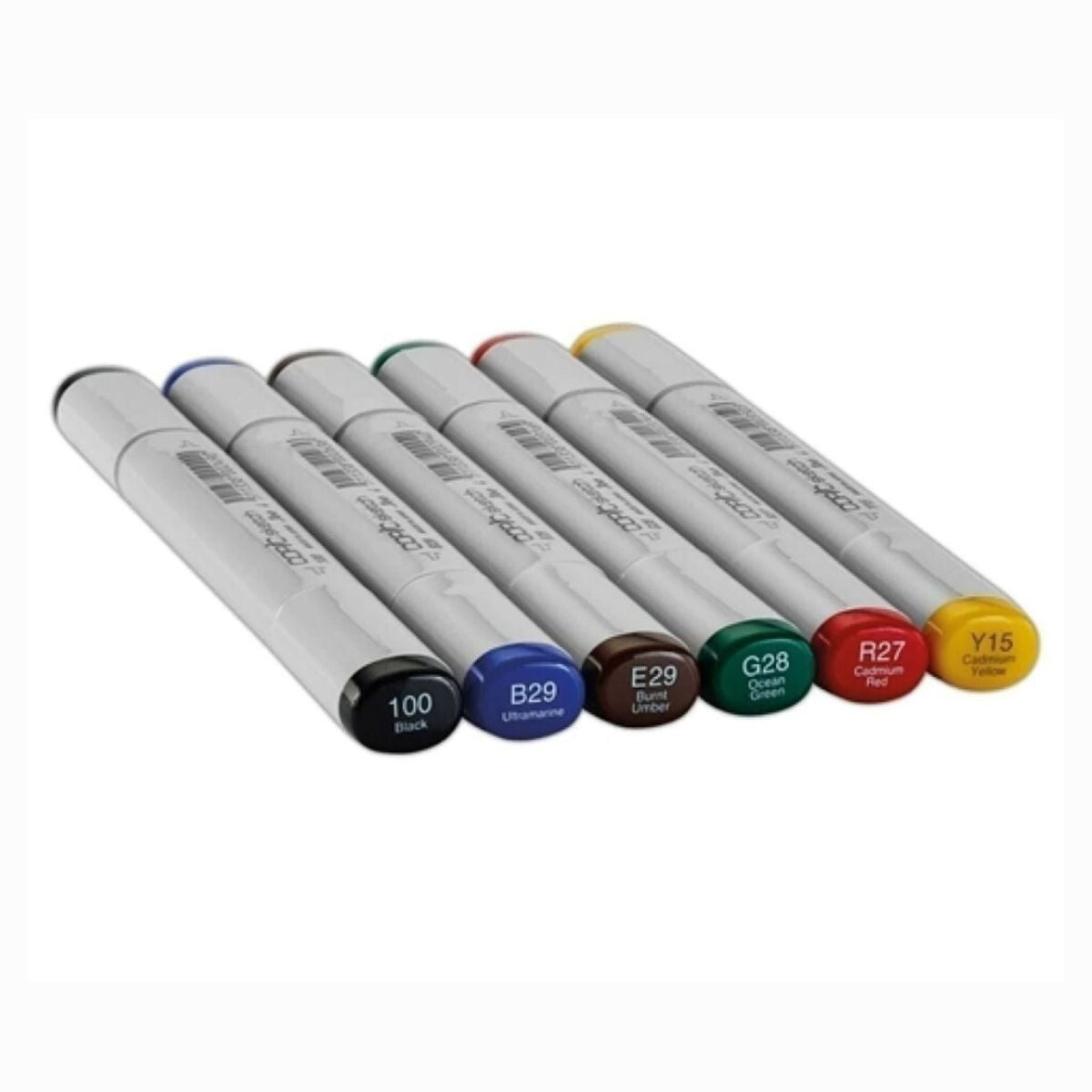 Estojo Marcador Copic Sketch Ponta Dupla com 6 Cores Primarias Vivas