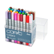 Estojo Marcador Copic Ciao Ponta Dupla Mod.E com 36 Cores