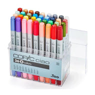 Estojo Marcador Copic Ciao Ponta Dupla Mod.B com 36 Cores