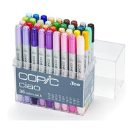 Estojo Marcador Copic Ciao Ponta Dupla Mod.A com 36 Cores