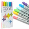 Estojo Marcador Copic Ciao Ponta Dupla com 6 Cores Vivas