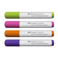 Marcador para Quadro Branco Jumbo 3,5mm com 4 Cores - Faber-castell Mqb/color