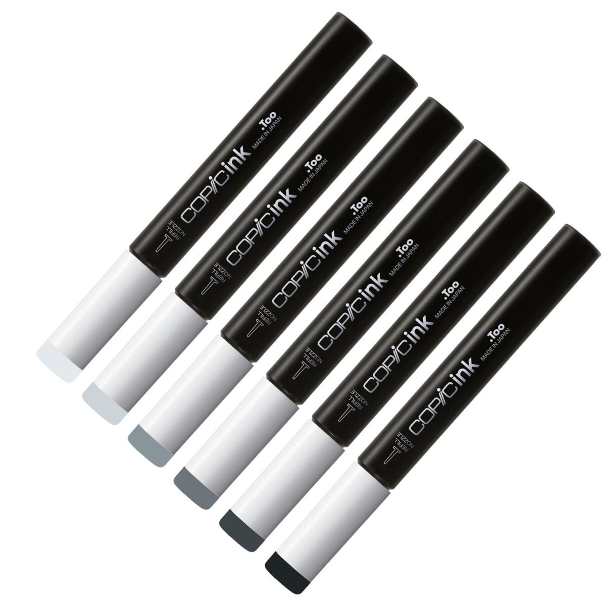 Refil para Marcador Copic Ink Linha Tons de Cinza Frio - C