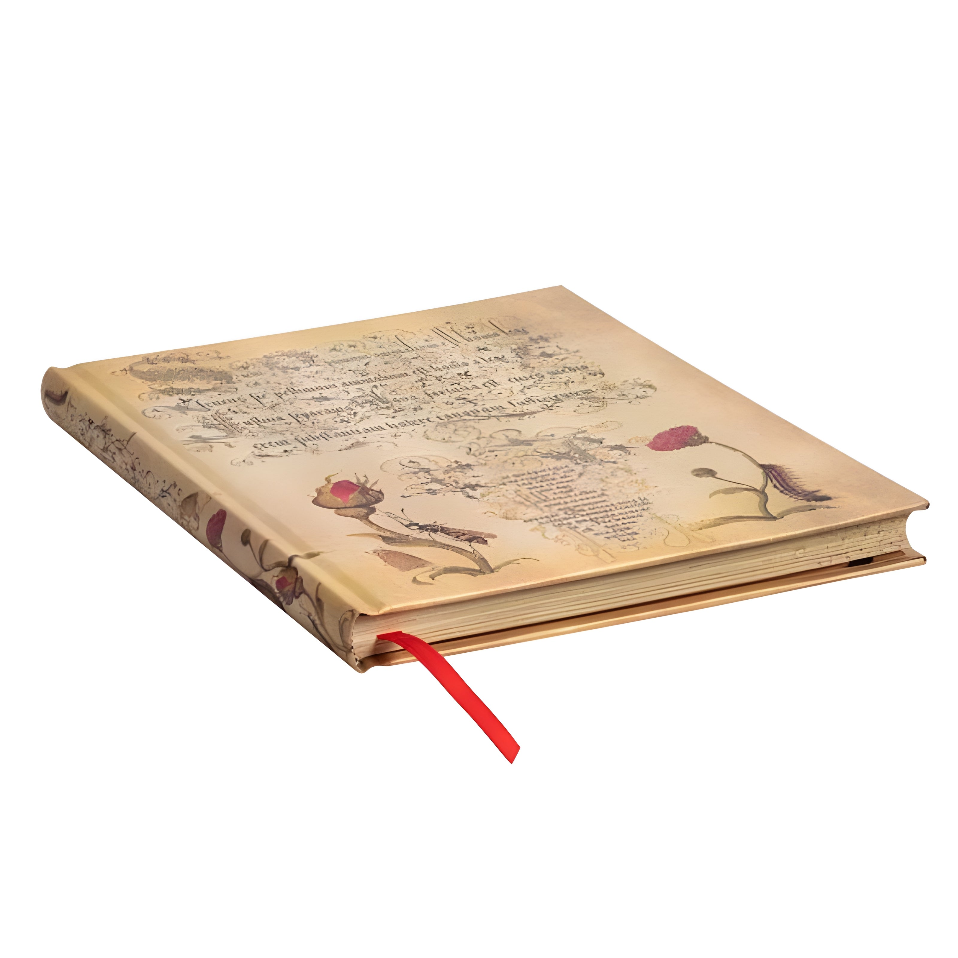 Caderno de Desenho Paperblanks Ultra Pautado Flemish Rose 120g/m² 18x23cm com 144 Páginas - Pb8124-1