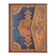 Caderno Paperblanks Safavid Indigo Capa Dura Midi 120g/m² 13x18cm 144 Páginas sem Pauta - Pb8200-2