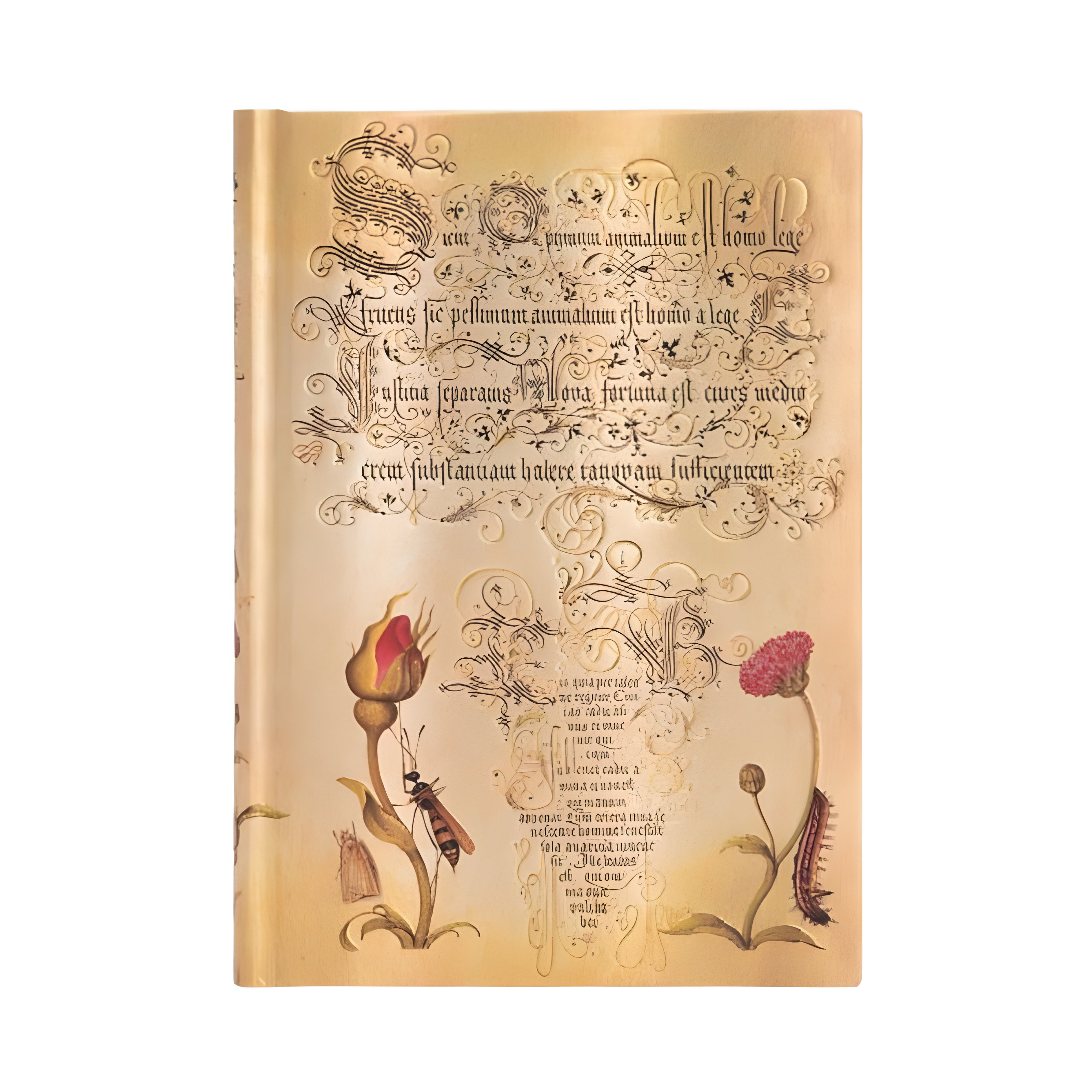 Caderno Paperblanks Flemish Rose Capa Dura Midi 120g/m² 13x18cm 144 Páginas com Pauta - Pb8122-7