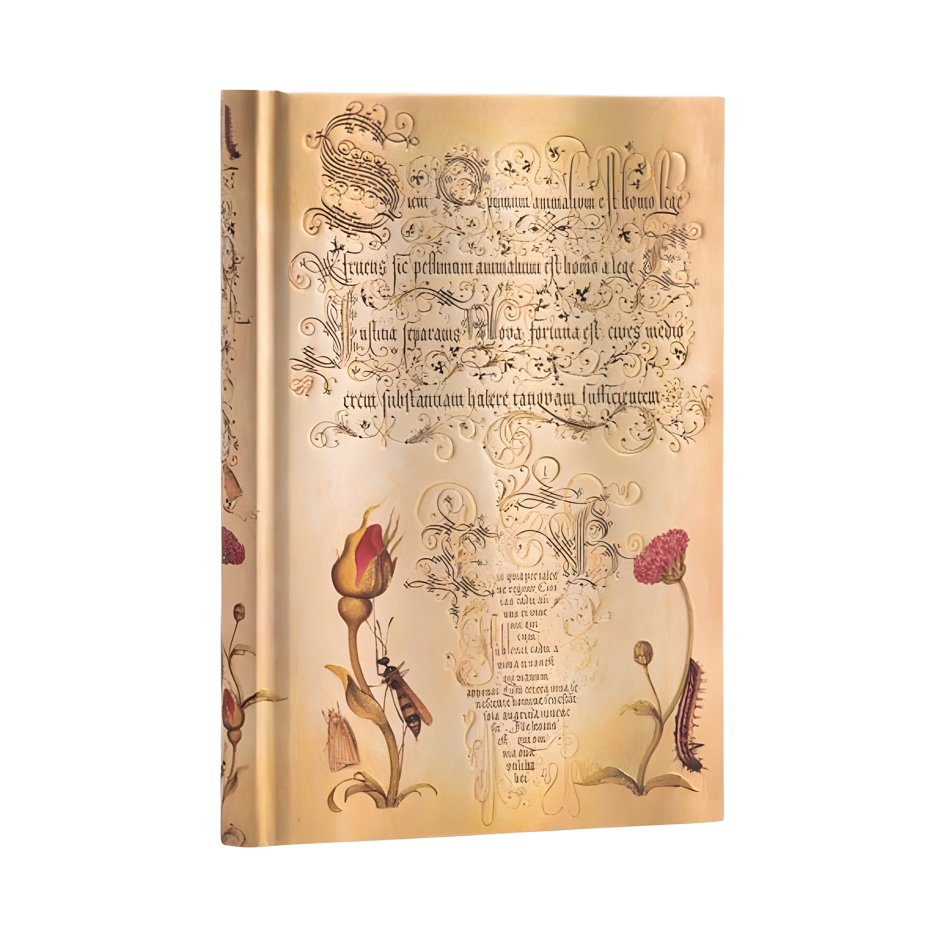 Caderno Paperblanks Flemish Rose Capa Dura Midi 120g/m² 13x18cm 144 Páginas com Pauta - Pb8122-7