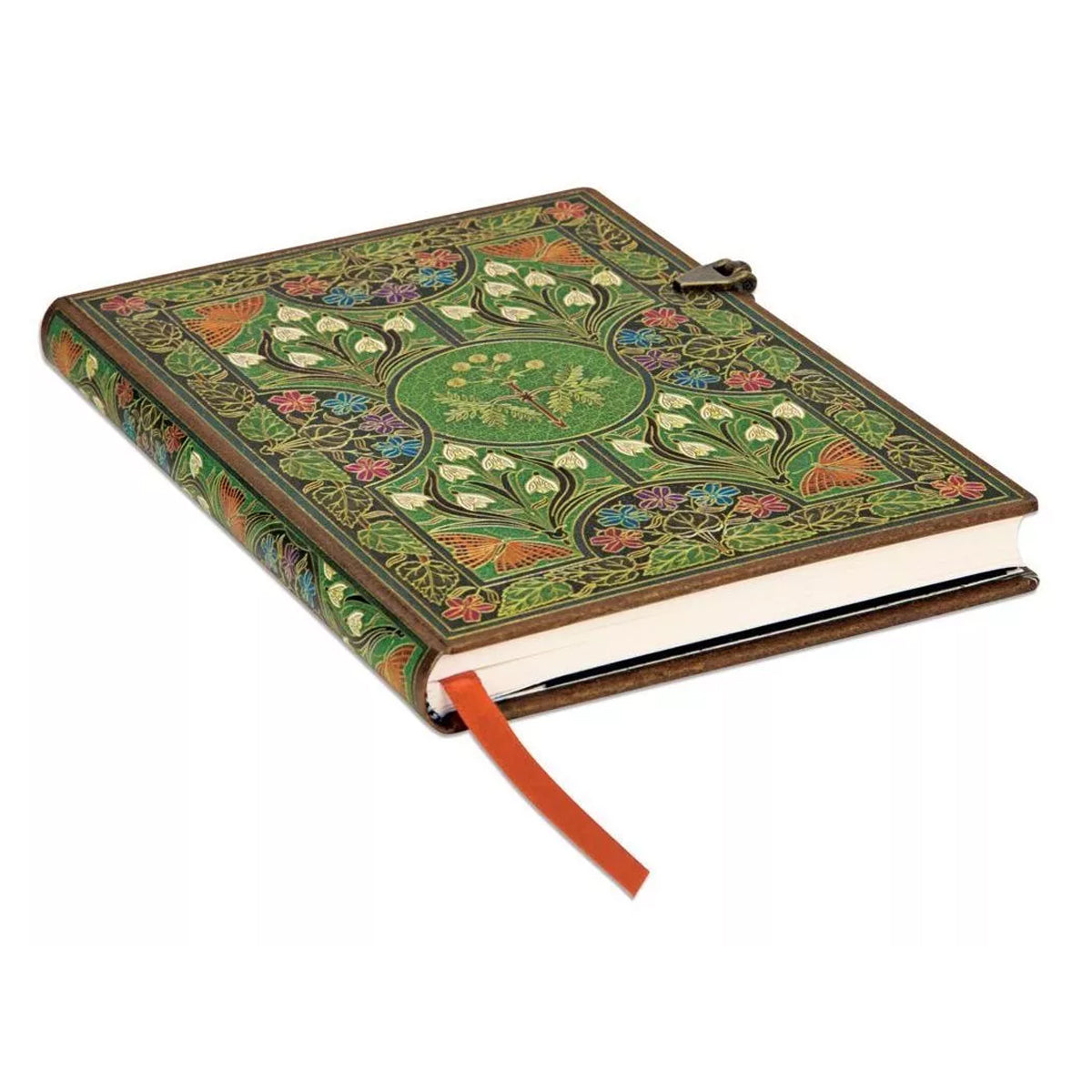 Caderno Paperblanks Poesia em Flor Capa Dura Midi 120g/m² 13x18cm 144 Páginas com Pauta - Pb4614-1