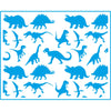 Stencil Retangular Dinossauros 20x25cm para Pintura Decorativa e Artesanato Str-111 - Litoarte