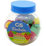 Pote Mini Borracha Escolar Fantasia Frutas com 20 Unidades - Cis