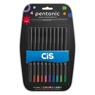Estojo de Caneta Esferográfica Pentonic 0.7/1.0Mm com 5 Cores - Cis