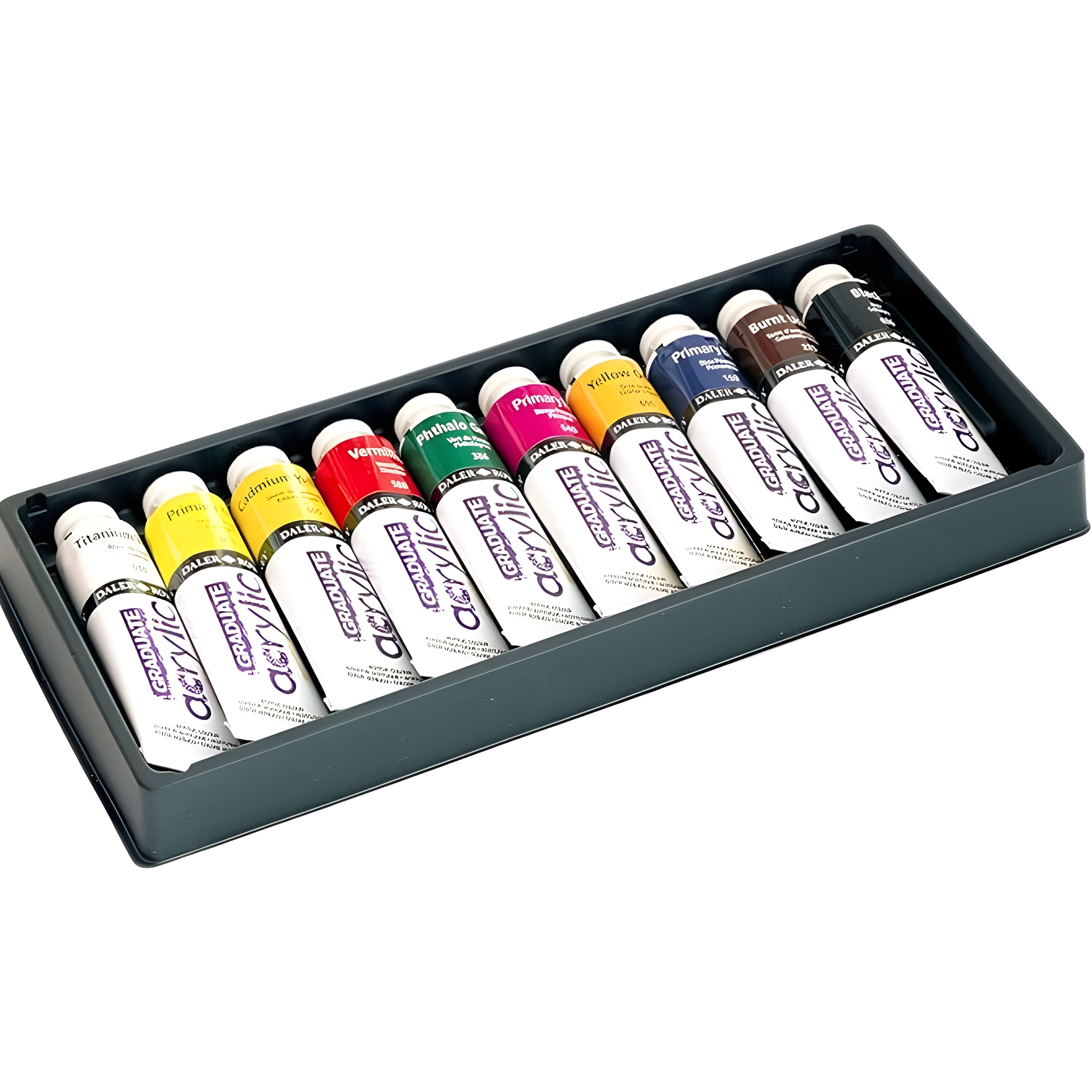 Estojo de Tinta Graduate Acrylic Selection Set Daler & Rowney 38ml com 10 Cores