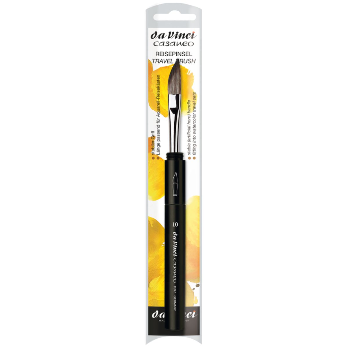Pincel da Vinci Casaneo Chanfrado Travel Brush 1597tp-10