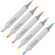 Caneta Marcador Copic Ciao Ponta Dupla Tons Fluorescentes