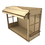 Peça Mdf Cru Comércio Liso 24,5x19x13,5cm W4009 - Woodplan