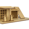 Posto de Gasolina Pequeno Mdf Cru W4032 - Woodplan