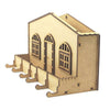 Casinha Mdf Cru Porta-chaves Porta-cartas Casinha a Laser Chaveiro W4014 - Woodplan