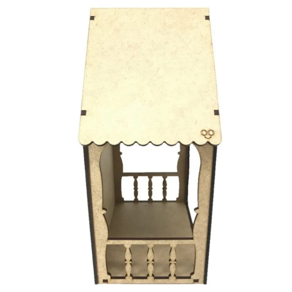 Peça Mdf Cru Coreto/palanque Liso 17x24x10,5cm W4011 - Woodplan