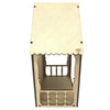 Peça Mdf Cru Coreto/palanque Liso 17x24x10,5cm W4011 - Woodplan