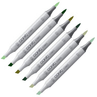 Caneta Marcador Copic Ciao Ponta Dupla Tons de Verde - G