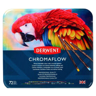 Estojo Lápis de Cor Permanente Chromaflow com 72 Cores - Derwent