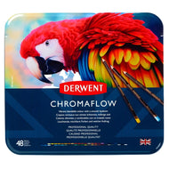 Estojo Lápis de Cor Permanente Chromaflow com 48 Cores - Derwent