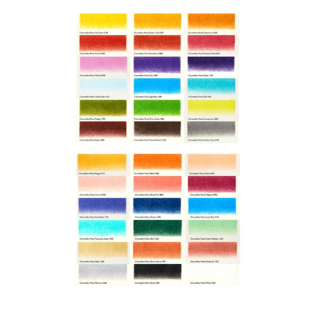 Estojo Lápis de Cor Permanente Chromaflow com 36 Cores - Derwent  