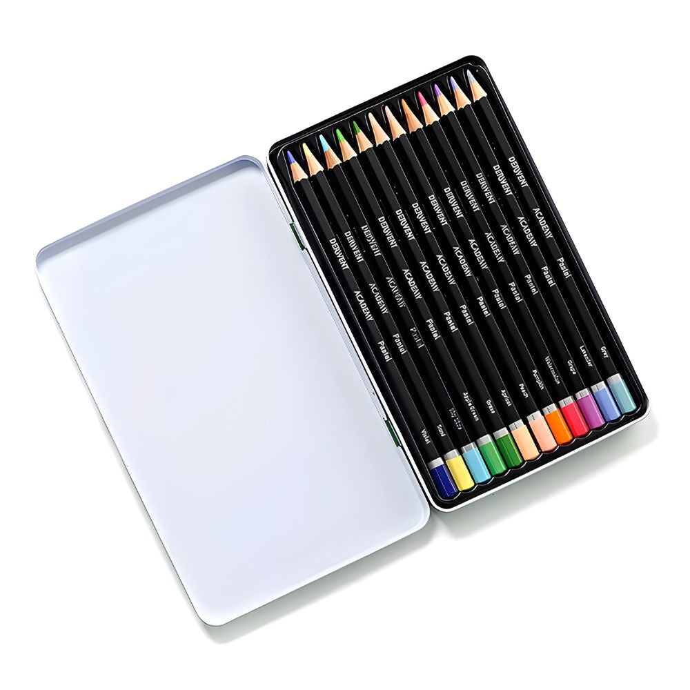Estojo Lápis de Cor Pastel com 12 Cores - Derwent  