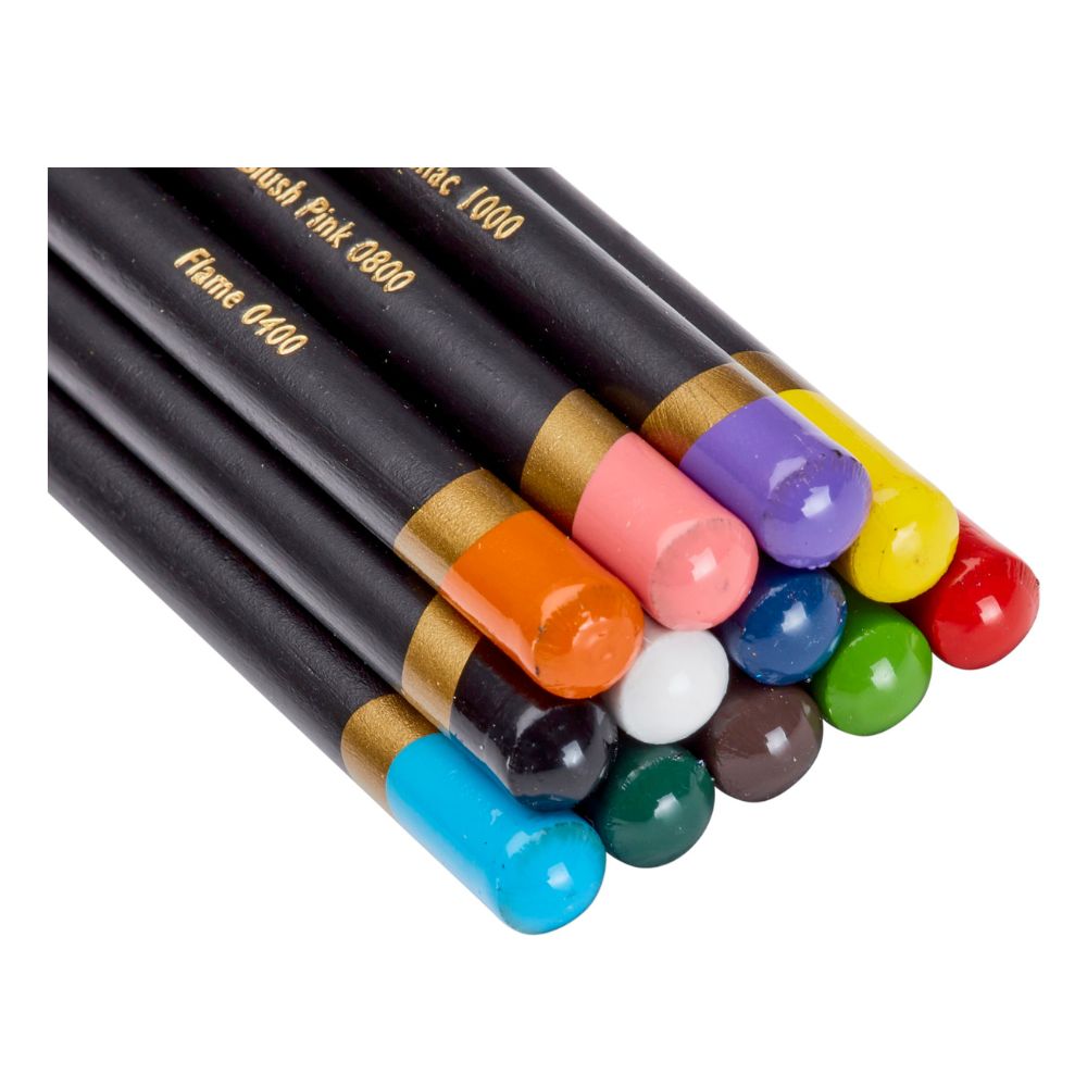 Estojo Lápis de Cor Permanente Chromaflow com 12 Cores - Derwent  