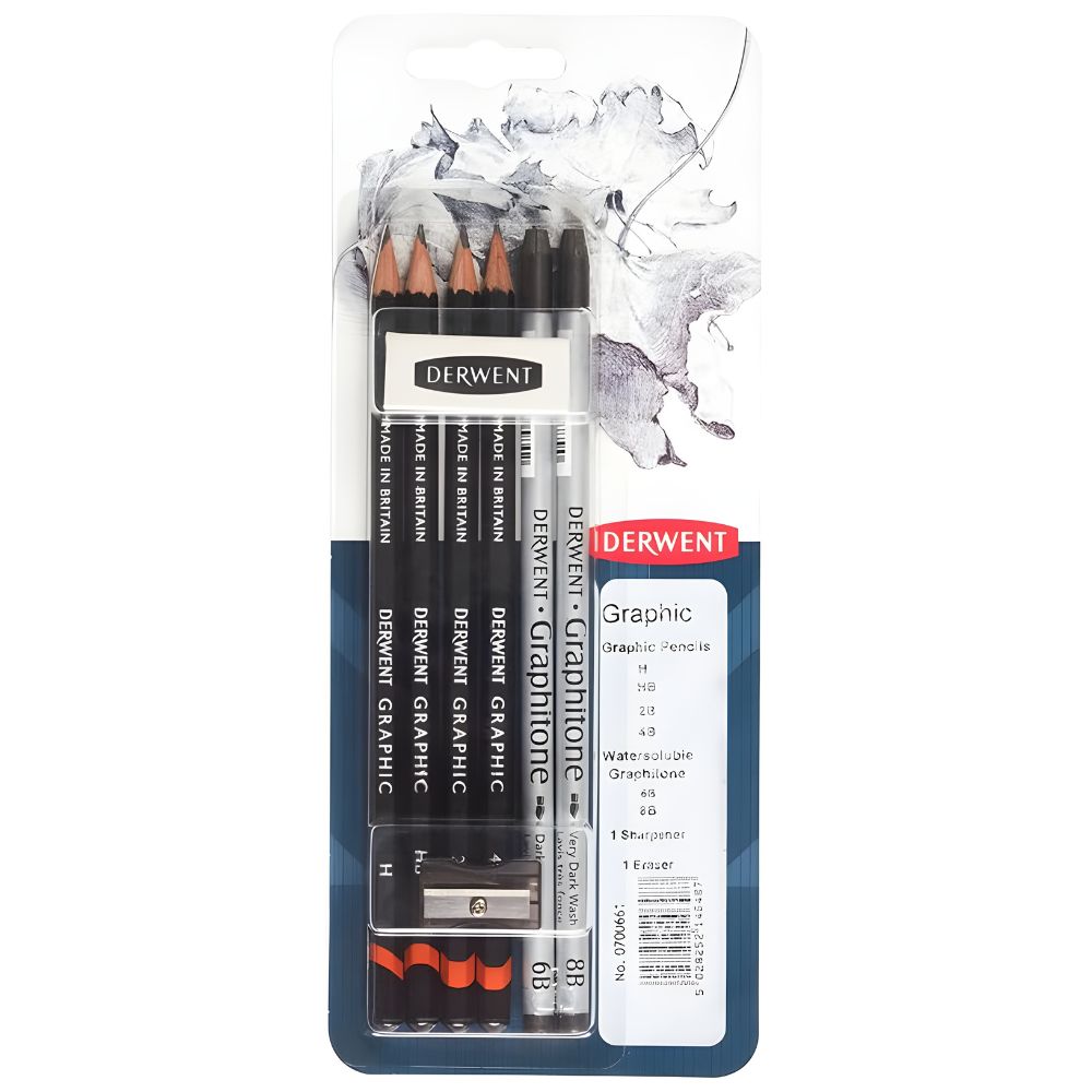 Estojo para Desenho Sketching com 8 Peças - Derwent Graphic  