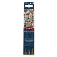 Estojo Canetas Graphik Line Maker Graphite 0.1/0.3/0.5Mm com 3 Unidades - Derwent