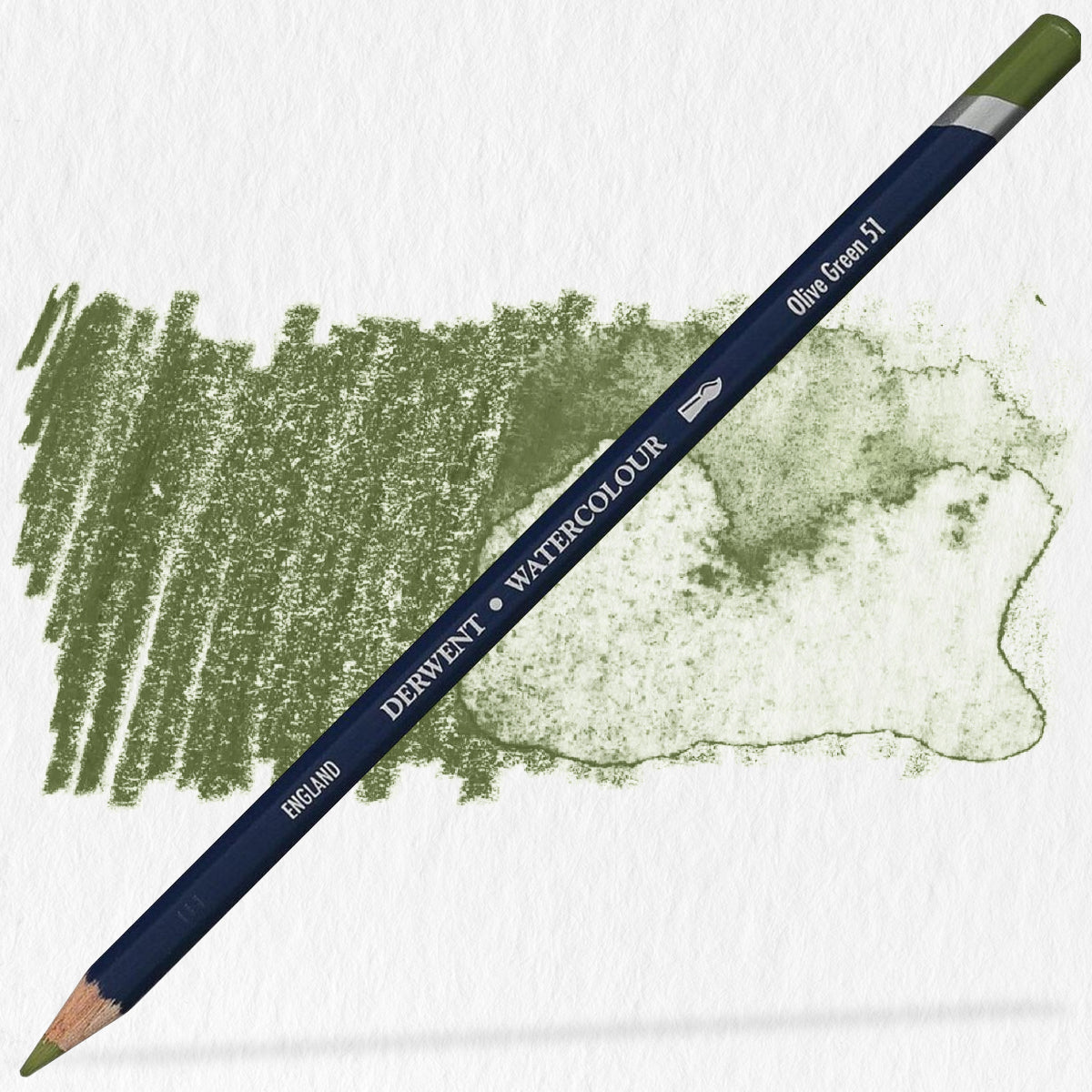 Lápis de Cor Aquarelável Watercolour - Olive Green - Derwent  