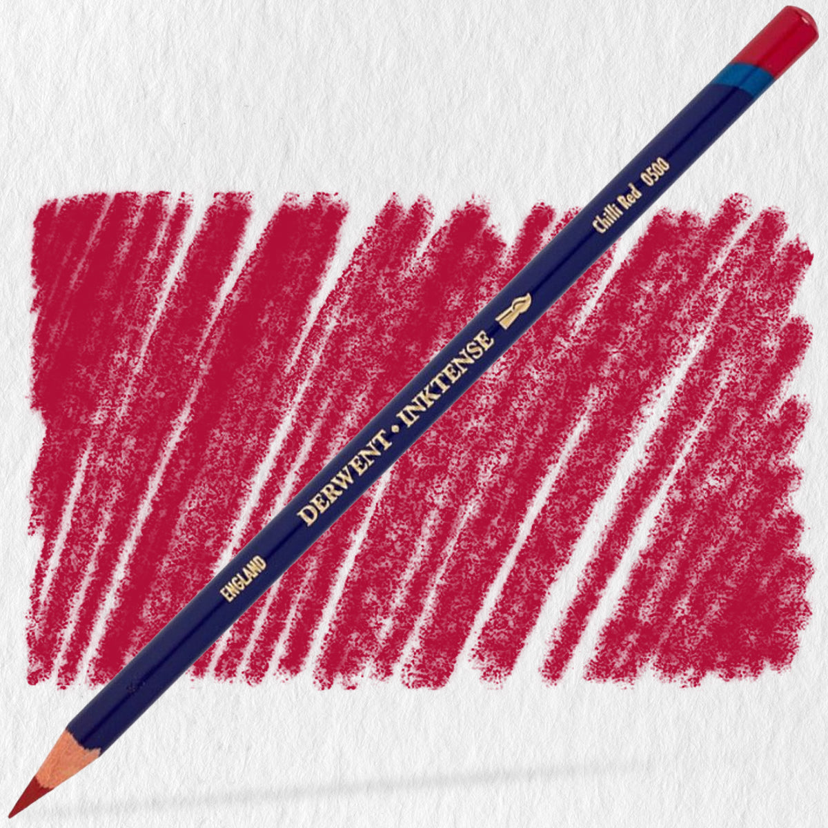 Lápis de Cor Aquarelável Inktense 0500 - Chilli Red - Derwent  