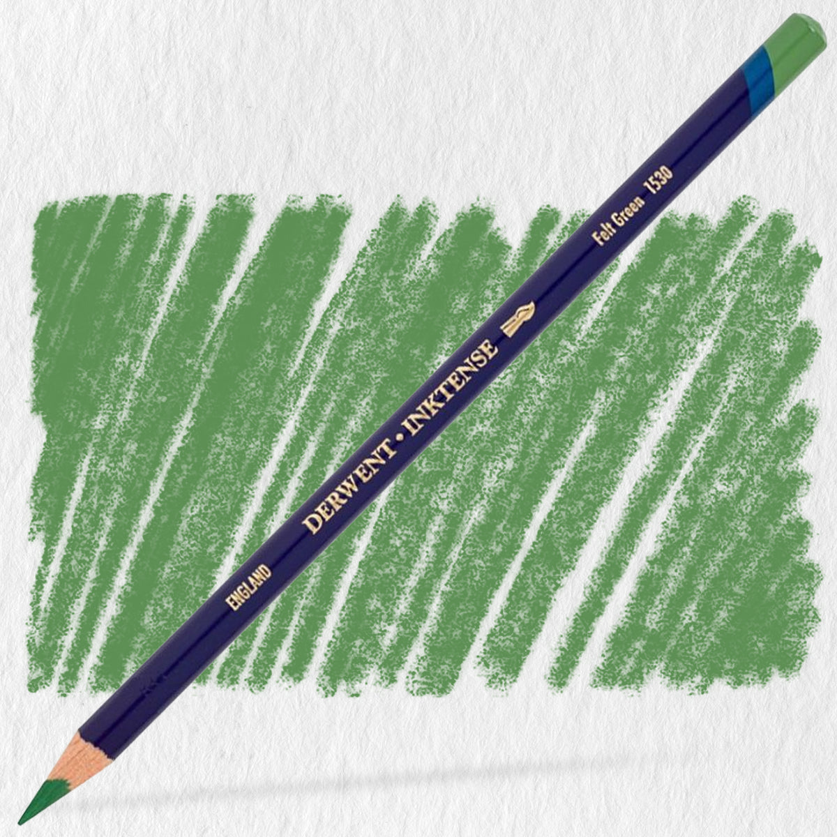 Lápis de Cor Aquarelável Inktense 1530 - Felt Green - Derwent  