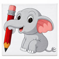 ELEFANTE COM LÁPIS 20X30CM - M