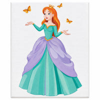 PRINCESA COM BORBOLETAS 20X30C
