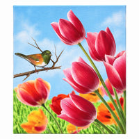 TULIPAS NO JARDIM 20X30CM